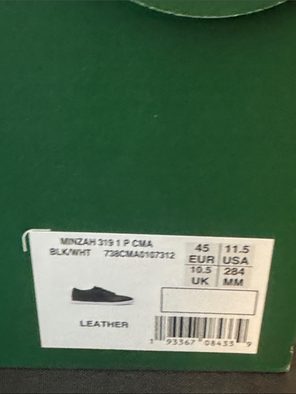 Lacoste Men's Black Low-Top Leather Sneakers new without box - Picture 2 of 6